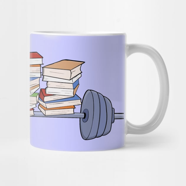 Lifting weights and books by DiegoCarvalho